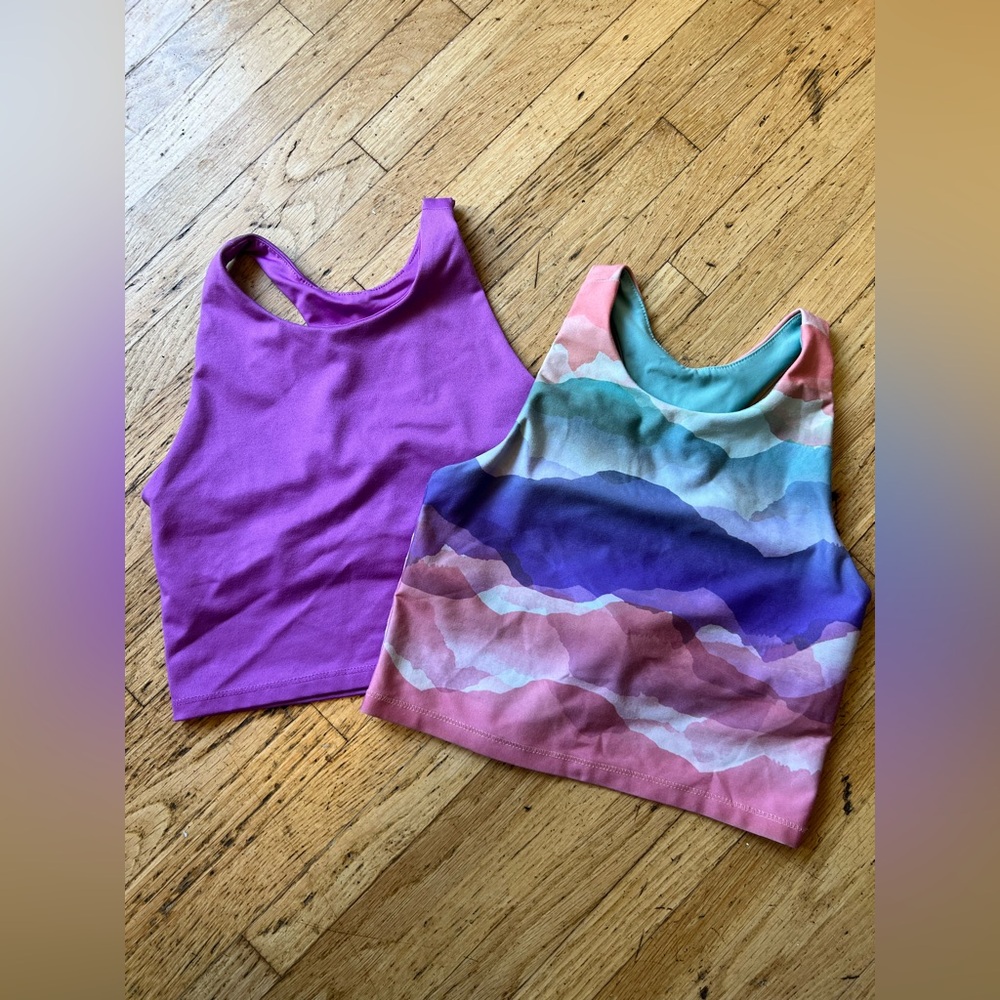 DSG Kids Activewear Tops Set- Purple and Multicolor